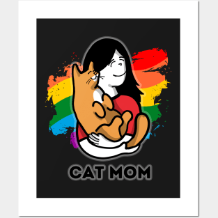 Cat Mom Pride Posters and Art